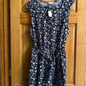 LOFT Floral Patterned shorts romper